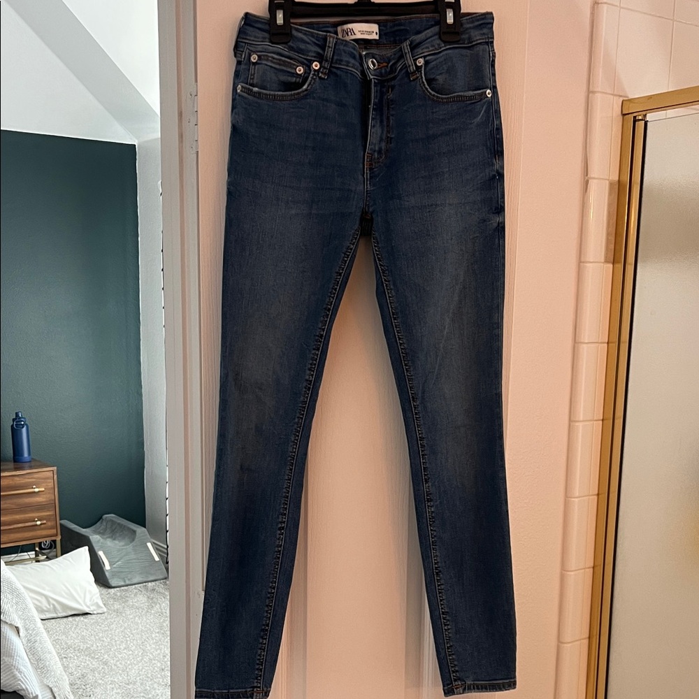 Zara Dark Blue Skinny Jeans
